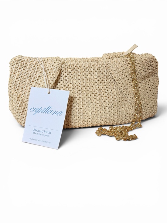 Capittana Handbags - NWT Capittana Straw Clutch Crossbody Bag - Natural, Woven, Beach Vacation
